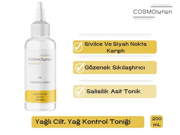 Sivilce Ve Siyah Nokta Karşıtı, Gözenek Sıkılaştırıcı Salisilik Asit Tonik 200 mL